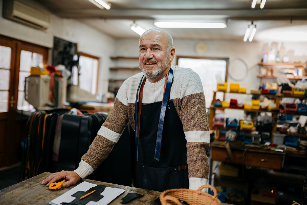 Serious business owner